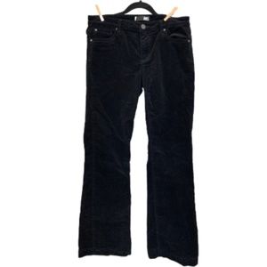 Black micro cord velvet jeans